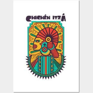 A Vintage Travel Art of Chichén Itzá - Mexico Posters and Art